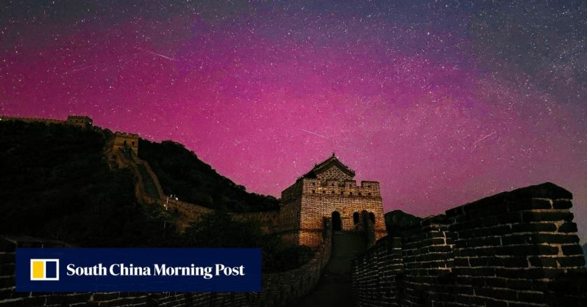 China Utara berjemur dalam pertunjukan cahaya aurora – tetapi badai matahari yang menyebabkannya menimbulkan risiko bagi satelit dan komunikasi