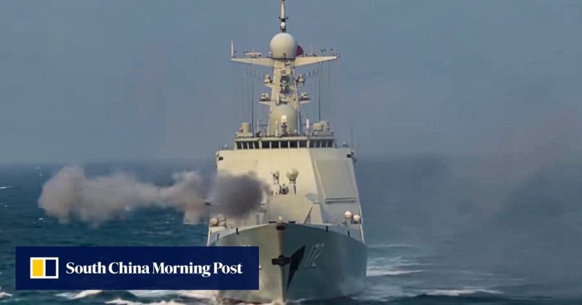 Laut Cina Selatan: Angkatan Laut PLA mengirimkan kapal perusak dalam latihan anti-rudal dan anti-kapal selam